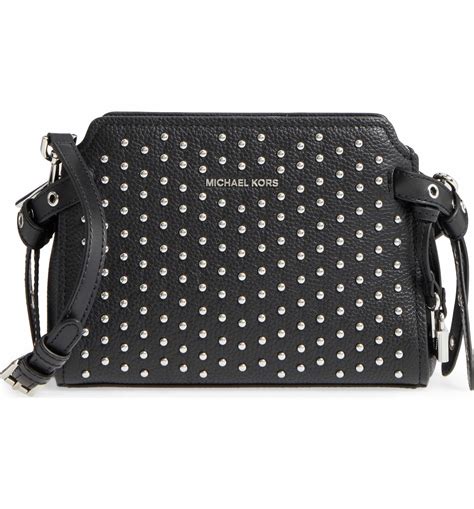 michael kors black studded crossbody bag|michael kors extra small crossbody.